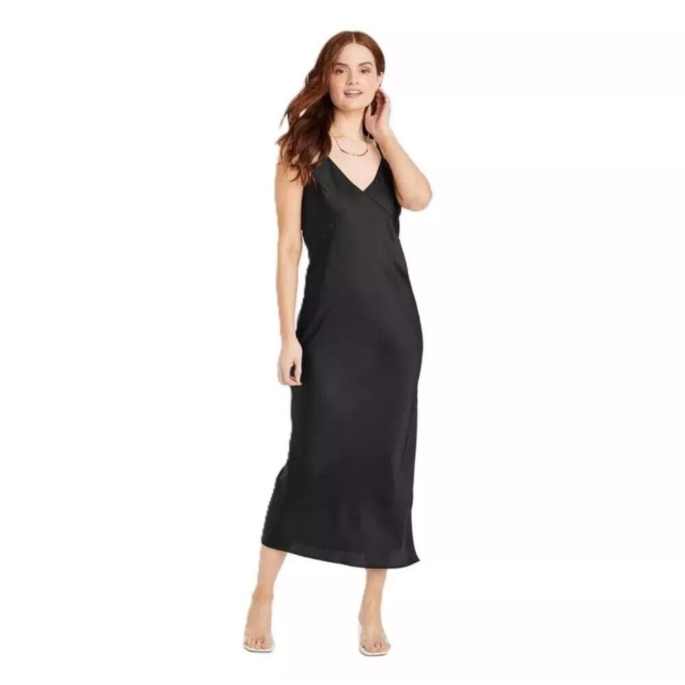 Elegant Black Slip Dress